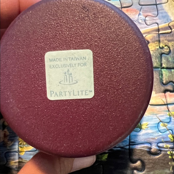 PartyLite Purple Maroon Metal Desert Kokopelli lizard Gecko Candle Holders set - Picture 2 of 7